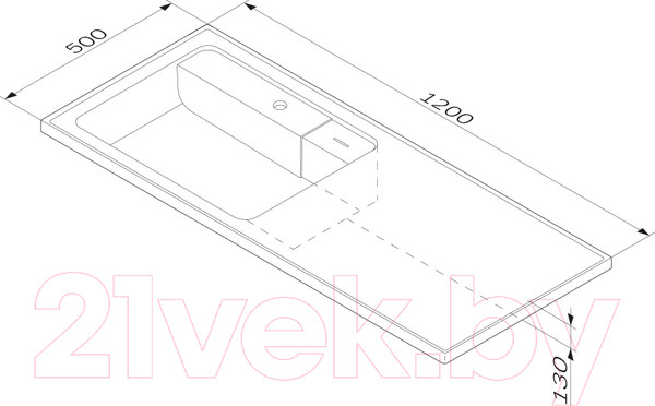 Изображение товара Умывальник AM.PM X-Joy M85AWPL1201WG