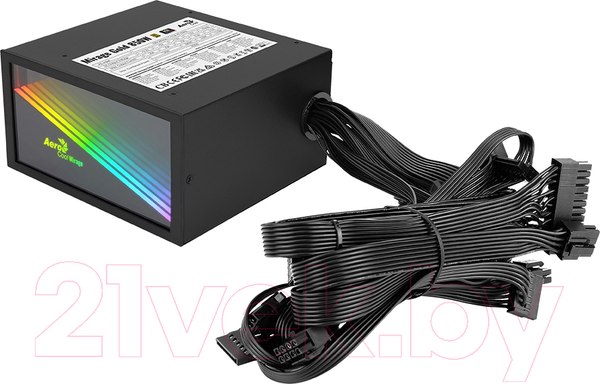 Изображение товара Блок питания для компьютера AeroCool Mirage Gold 650W