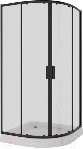 Изображение товара Душевой уголок Niagara NG-6807-08 100x100x190 (черный/прозрачное стекло)