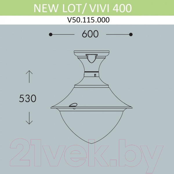 Изображение товара Светильник уличный Fumagalli Vivi V50.115.000.LXH27