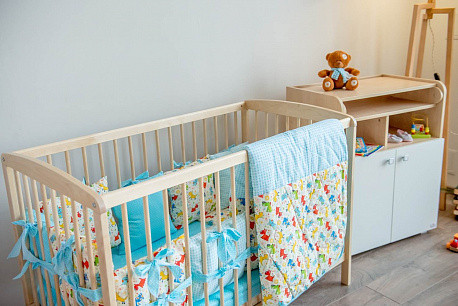 Изображение товара Детская кроватка Polini Kids Simple 101 / 0003022 (натуральный)