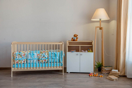 Изображение товара Детская кроватка Polini Kids Simple 101 / 0003022 (натуральный)