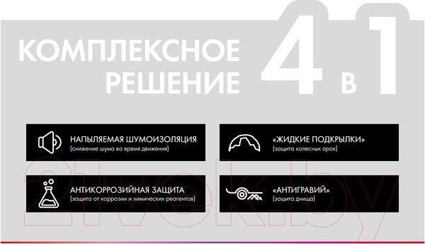 Изображение товара Жидкая шумоизоляция SPBest D130-3 Напыляемая (1л)