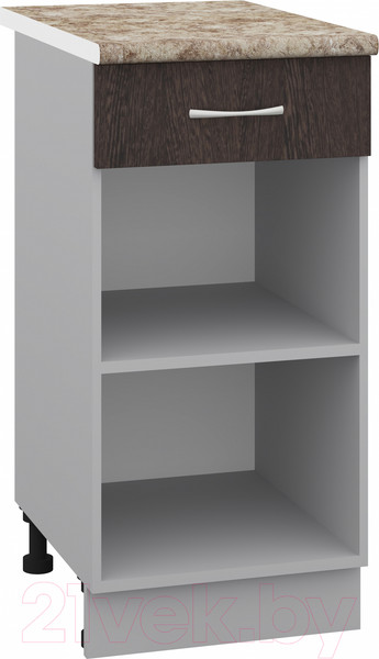 Изображение товара Шкаф-стол кухонный Кортекс-мебель Корнелия Лира НШ40р1ш (венге/мадрид)