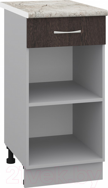 Изображение товара Шкаф-стол кухонный Кортекс-мебель Корнелия Лира НШ40р1ш (венге/марсель)