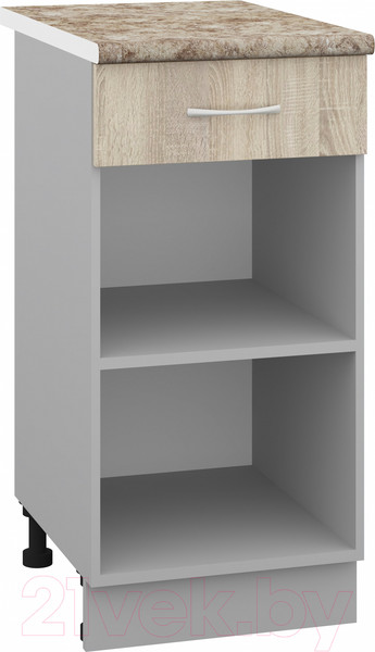 Изображение товара Шкаф-стол кухонный Кортекс-мебель Корнелия Лира НШ40р1ш (дуб сонома/мадрид)