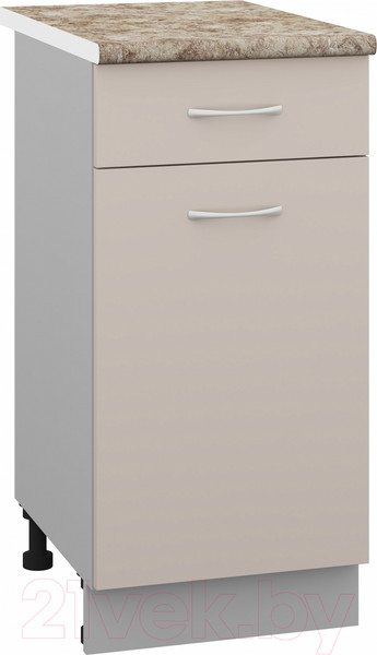 Изображение товара Шкаф-стол кухонный Кортекс-мебель Корнелия Лира НШ40р1ш (капучино/мадрид)