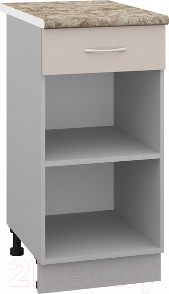 Изображение товара Шкаф-стол кухонный Кортекс-мебель Корнелия Лира НШ40р1ш (капучино/мадрид)