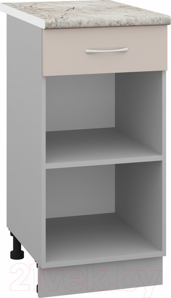 Изображение товара Шкаф-стол кухонный Кортекс-мебель Корнелия Лира НШ40р1ш (капучино/марсель)