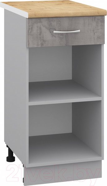 Изображение товара Шкаф-стол кухонный Кортекс-мебель Корнелия Лира НШ40р1ш (оникс/дуб бунратти)