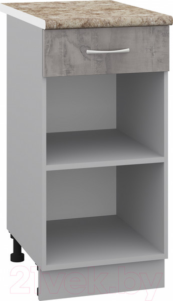 Изображение товара Шкаф-стол кухонный Кортекс-мебель Корнелия Лира НШ40р1ш (оникс/мадрид)
