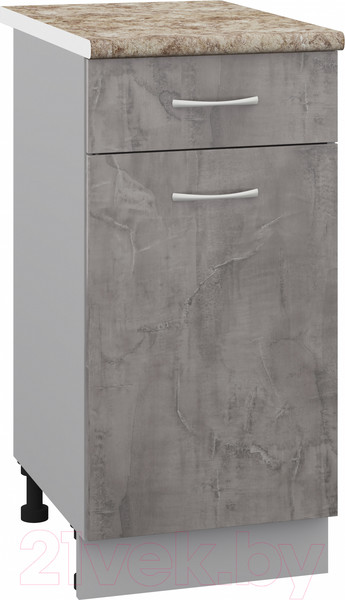 Изображение товара Шкаф-стол кухонный Кортекс-мебель Корнелия Лира НШ40р1ш (оникс/мадрид)