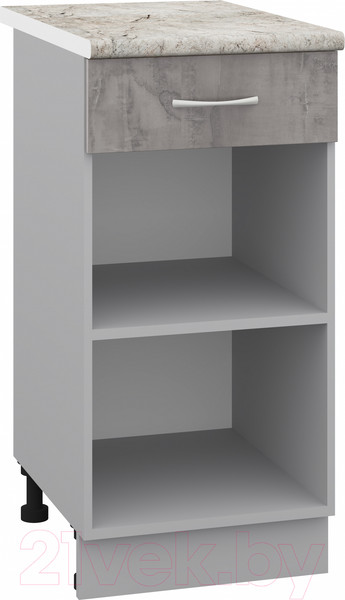 Изображение товара Шкаф-стол кухонный Кортекс-мебель Корнелия Лира НШ40р1ш (оникс/марсель)