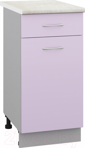 Изображение товара Шкаф-стол кухонный Кортекс-мебель Корнелия Лира НШ40р1ш (сирень/королевский опал)