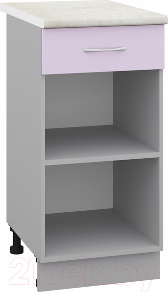 Изображение товара Шкаф-стол кухонный Кортекс-мебель Корнелия Лира НШ40р1ш (сирень/королевский опал)