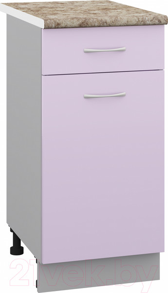 Изображение товара Шкаф-стол кухонный Кортекс-мебель Корнелия Лира НШ40р1ш (сирень/мадрид)