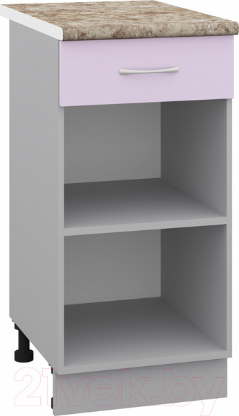 Изображение товара Шкаф-стол кухонный Кортекс-мебель Корнелия Лира НШ40р1ш (сирень/мадрид)