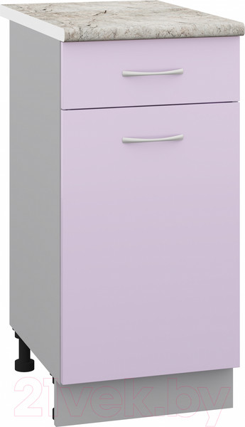 Изображение товара Шкаф-стол кухонный Кортекс-мебель Корнелия Лира НШ40р1ш (сирень/марсель)