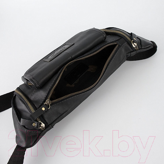 Изображение товара Сумка на пояс Poshete 196-1390-35-BLK  (черный)