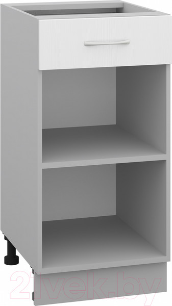 Изображение товара Шкаф-стол кухонный Кортекс-мебель Корнелия Лира НШ40р1ш без столешницы (белый)