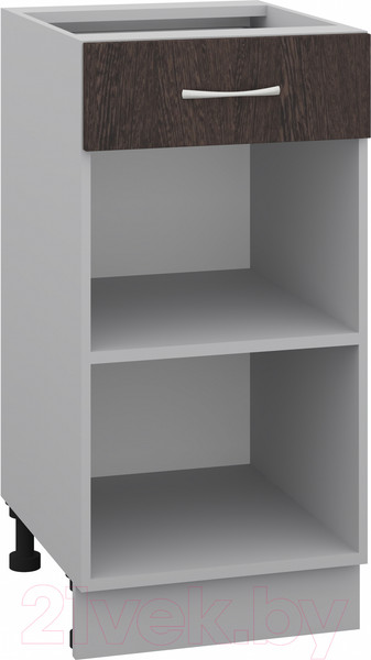 Изображение товара Шкаф-стол кухонный Кортекс-мебель Корнелия Лира НШ40р1ш без столешницы (венге)