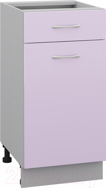 Изображение товара Шкаф-стол кухонный Кортекс-мебель Корнелия Лира НШ40р1ш без столешницы (сирень)