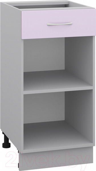 Изображение товара Шкаф-стол кухонный Кортекс-мебель Корнелия Лира НШ40р1ш без столешницы (сирень)