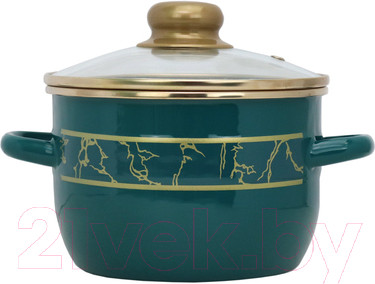 Изображение товара Набор кастрюль Эмаль Полонез мирт 3-308/6