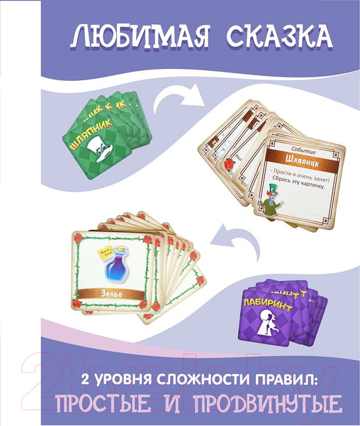 Изображение товара Настольная игра Нескучные игры Лабиринт Алисы. В поисках сумашедшего шляпника / 12120002Р