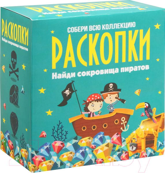 Изображение товара Набор для опытов Раскопки Сокровища пиратов / dig-6
