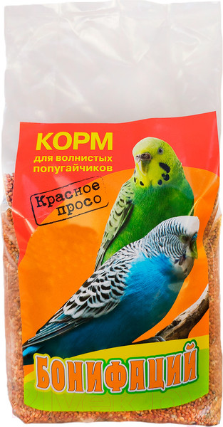 Изображение товара Корм для птиц Бонифаций Красное просо (0.5кг)