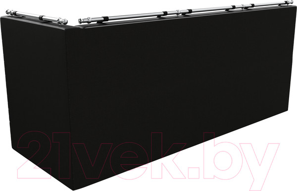 Изображение товара Скамья кухонная мягкая Лига Диванов Метро 41 правый / 58909 (экокожа, черный/белый)