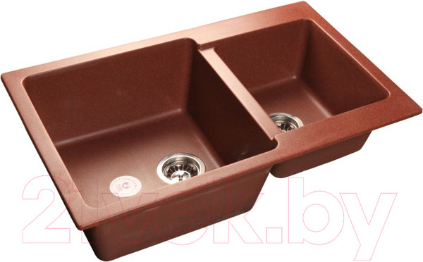 Изображение товара Мойка кухонная GranFest Practik GF-P780K (красный марс)