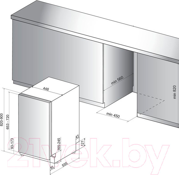 Изображение товара Посудомоечная машина Hotpoint HSIC 3T127 C