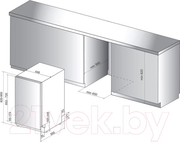 Изображение товара Посудомоечная машина Hotpoint HSIO 3O23 WFE