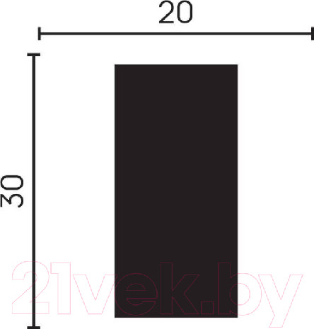 Изображение товара Молдинг Decor-Dizayn 611-25 (30x20x3000)