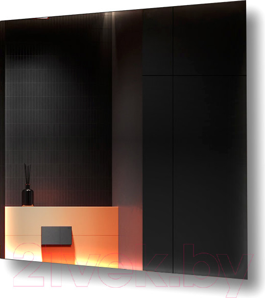 Изображение товара Зеркало Пекам Greta Fly 80x80 / GretaFly-80x80dp (с подсветкой, сенсором на взмах руки и подогревом)