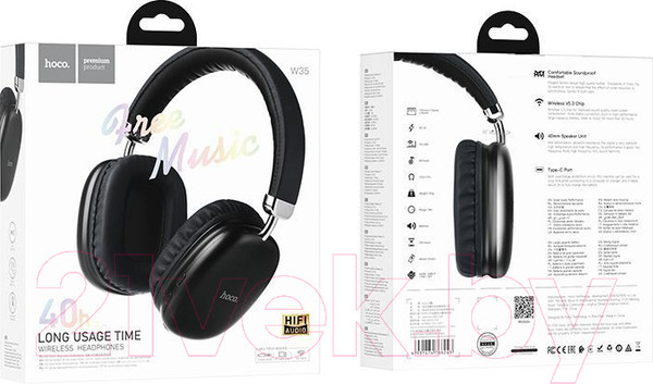Изображение товара Беспроводные наушники Hoco W35 (черный)