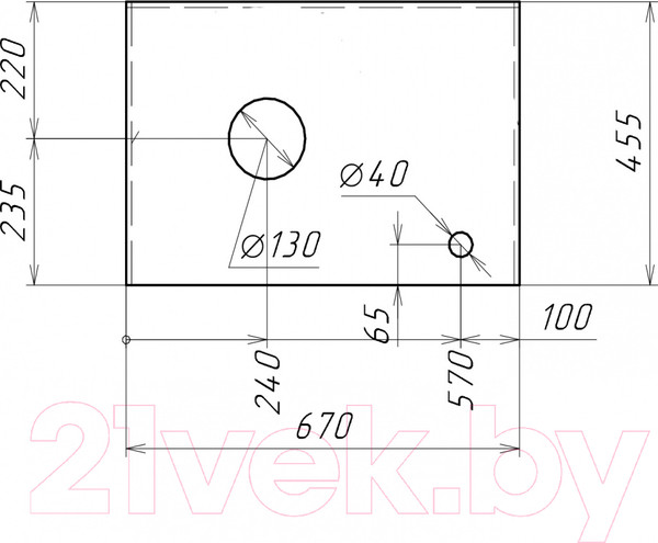 Изображение товара Столешница для тумбы в ванную Grossman Флай 70 / 507002