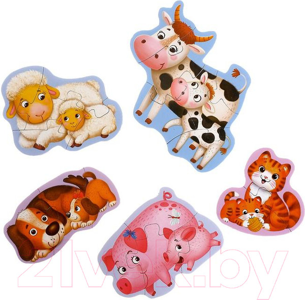 Изображение товара Развивающая игрушка Puzzle Time Кто чей малыш / 5378741 (20эл)