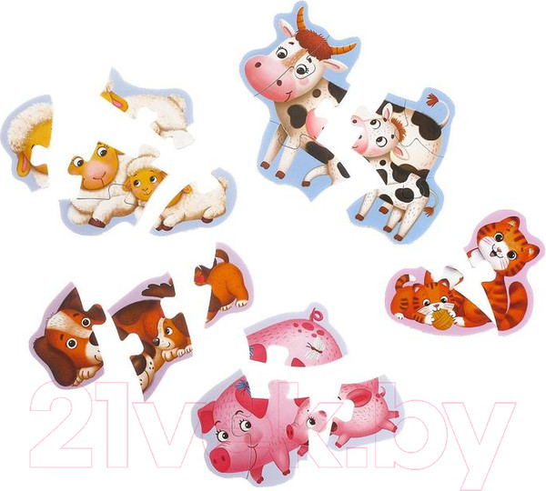 Изображение товара Развивающая игрушка Puzzle Time Кто чей малыш / 5378741 (20эл)