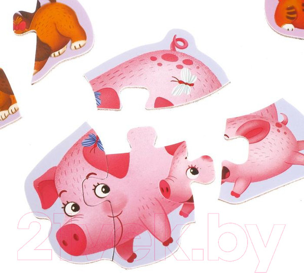 Изображение товара Развивающая игрушка Puzzle Time Кто чей малыш / 5378741 (20эл)