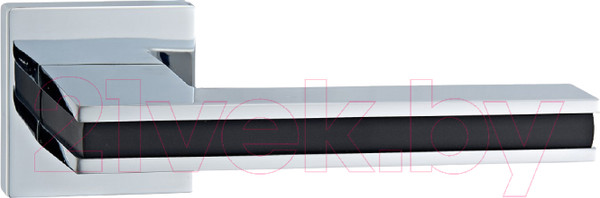 Изображение товара Ручка дверная Abriss R50.187 CP/BL (хром/черная вставка)