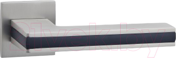 Изображение товара Ручка дверная Abriss R50.187 MSN/BL (сатин/черная вставка)