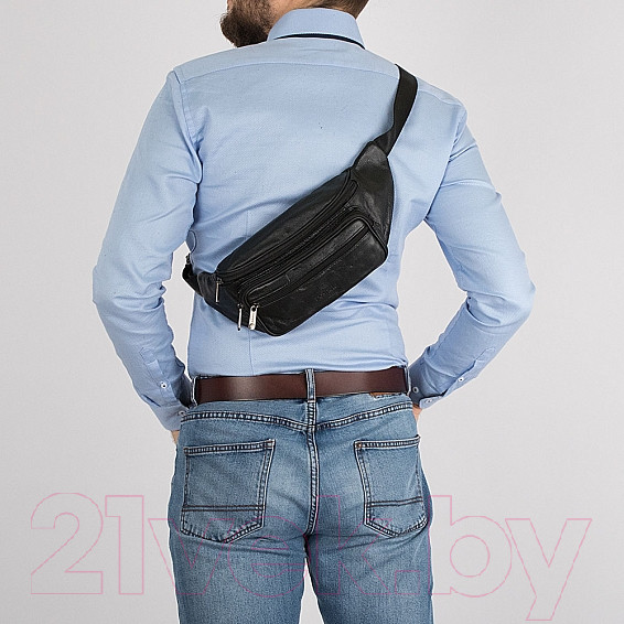 Изображение товара Сумка на пояс Poshete 252-870-BLK (черный)