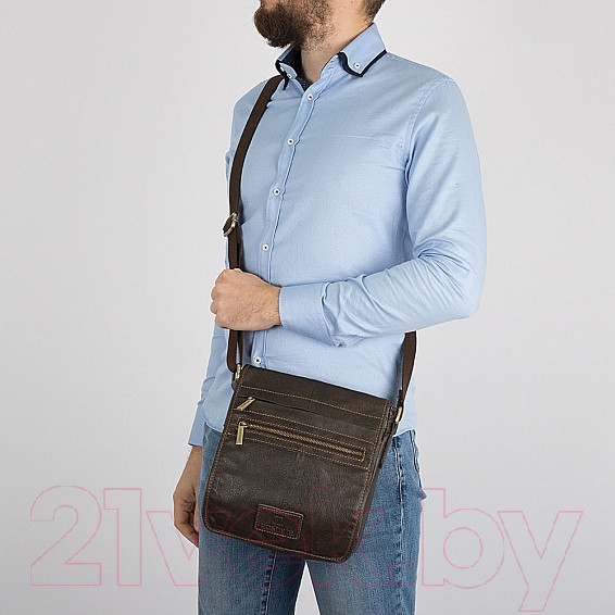 Изображение товара Сумка Poshete 253-01263-26-DBW (коричневый)
