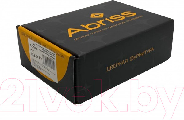 Изображение товара Ручка дверная Abriss R21.120 MBP/BL (черный матовый/черная вставка)