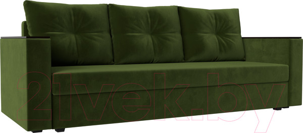 Изображение товара Диван Лига Диванов Атланта без стола (микровельвет зеленый)