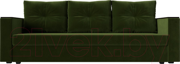 Изображение товара Диван Лига Диванов Атланта без стола (микровельвет зеленый)