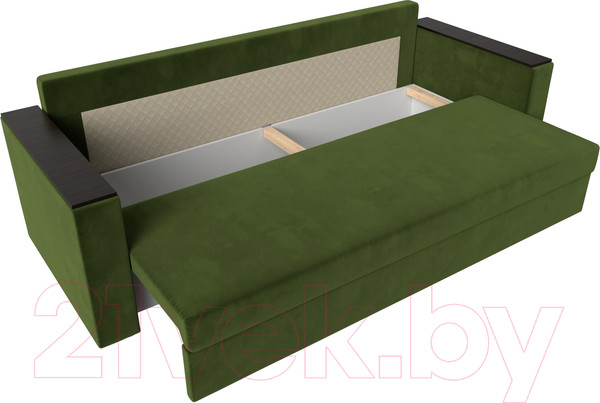 Изображение товара Диван Лига Диванов Атланта без стола (микровельвет зеленый)